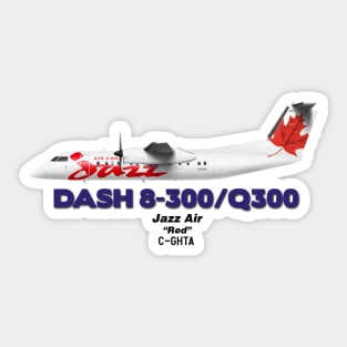 DeHavilland Canada Dash 8-300/Q300 - Jazz Air "Red" Sticker